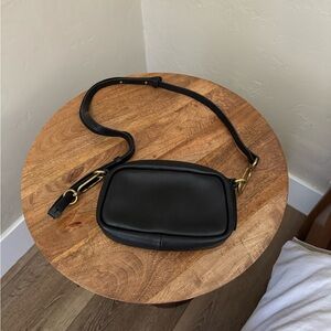 Madewell Black “The Leather Carabiner Mini Crossbody Bag”